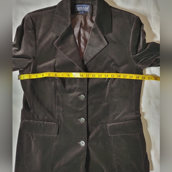 HAROLD'S Vintage Brown Velvet Blazer - Picture 12 of 13